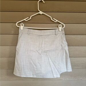 Hollister Wrap Mini Skort Light Grey
